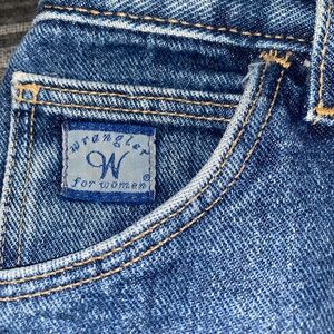 90s Vintage Wrangler Mom Jeans - Dark Blue